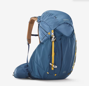 Туристичний Рюкзак для Трекінгу FORCLAZ MT900 (50л + 10л) 65 x 35 x 35см з Дощовиком Синій