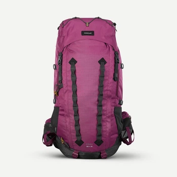 Женский Туристический Рюкзак для Трекинга FORCLAZ MT900 (60л + 10л) 71 x 45 x 37см Бордовый