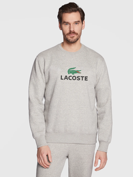 Мужской свитшот на флисе Lacoste Размер S Серый (MST0001792)
