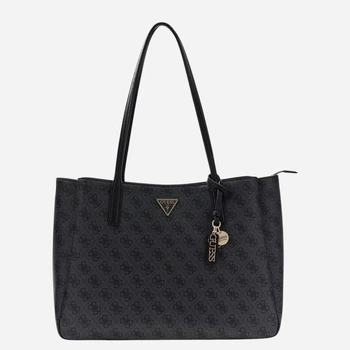 Сумка шопер жіноча зі штучної шкіри Guess HWBG9672260-CLO Чорна (800070360352)