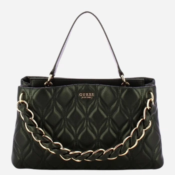 Сумка кросс-боди через плечо женская из искусственной кожи средняя Guess HWQG9733050-BLA Черная (800070360379)