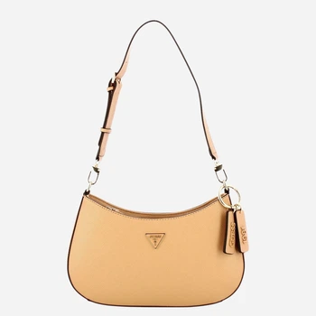 Сумка багет сідло жіноча зі штучної шкіри середня Guess HWZG9672180-BEI Бежева (800070360397)
