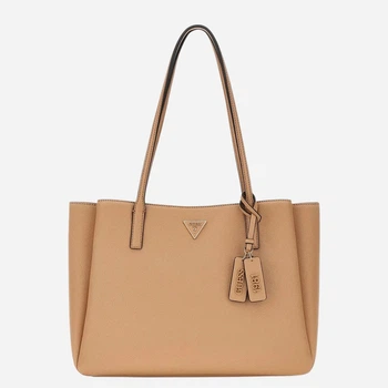 Сумка шопер жіноча зі штучної шкіри Guess HWZG9672260-BEI Бежева (800070360398)
