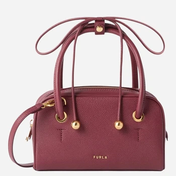Сумка крос-боді через плече жіноча з натуральної шкіри маленька Furla WE00915BX45734908S1002 Червона (800070360643)