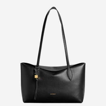 Torebka shopper damska skórzana Coccinelle E1VCA110101-001 Czarna (800070363591)