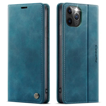 Чехол-книжка CaseMe RFID из нубука для iPhone 11 Pro Бирюзовый