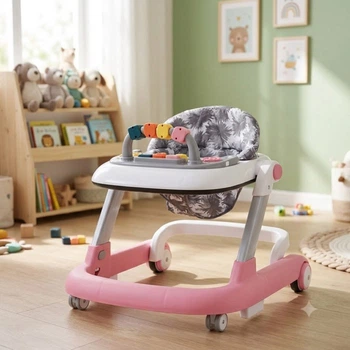 Дитячі ходунки Kidoro LH-805-1 Pink з музично-ігровою панеллю