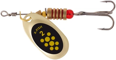 Блешня X-Fish Spike №2 4.5g Gold black lime