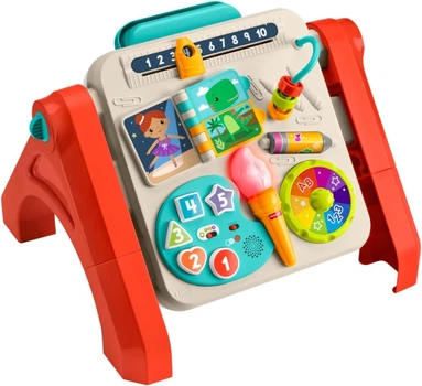 Интерактивный развивающий центр Fisher-Price Laugh & Learn Активный столик и мольберт 4 в 1 (JLM96) (194735367702)