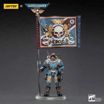 Фігурка Warhammer 40k Astra Militarum Tempestus Scions Command Squad 55th Kappic Eagles Banner Bearer 1/18