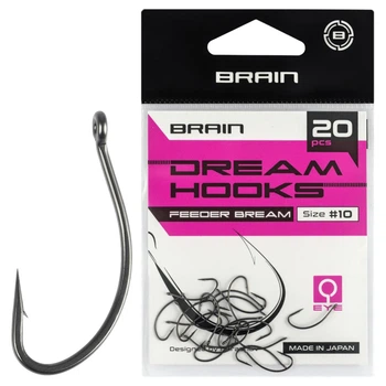 Крючок Brain Dream Hooks Feeder Bream #10 (20шт/уп)
