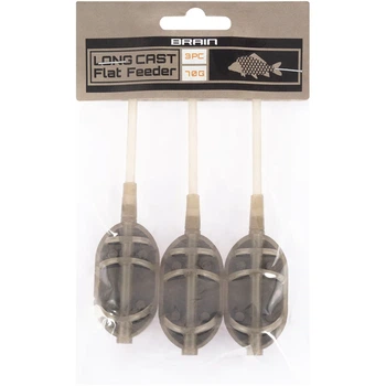 Кормушка Brain Long Cast Flat Feeder 70g (3 шт/уп)