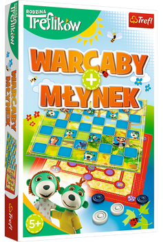 Gra planszowa Trefl Rodzina Treflików Warcaby i Młynek (5900511019209)