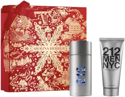 Zestaw męski Carolina Herrera 212 Men Woda toaletowa 100 ml + Balsam po goleniu 100 ml (8411061101841)
