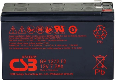 Аккумуляторная батарея CSB 12V 7.2Ah 25W (GP1272F2/GP1272)