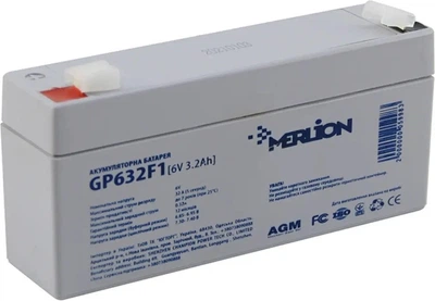 Аккумуляторная батарея MERLION AGM 6 V 3.2Ah (GP632F1)