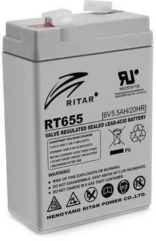 Акумуляторна батарея AGM RITAR 6V 5.5Ah (RT655)