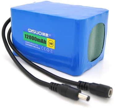 Акумуляторна батарея літієва QiSuo 24V 12A з елементами Li-ion 18650 DC5.5x2.1 (YT26015)