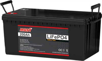 Акумуляторна батарея Must LiFePO4 12.8V 200Ah (YT32859)