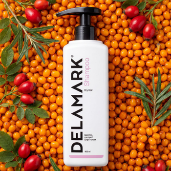 Шампунь DeLaMark для сухого волосся, 400 мл