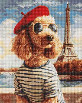 Алмазная мозаика Бонжур из Парижа ©art_selena_ua 40x50 AMO20228 Идейка
