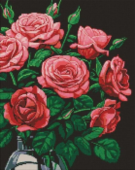 Алмазная мозаика Роскошные розы с голограммными стразами (AB) ©art_selena_ua 40x50 AMO7999 Идейка