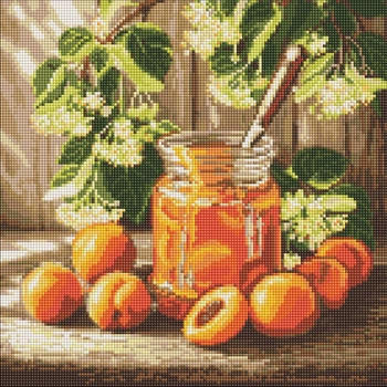 Алмазная мозаика Сладкий запас абрикосов ©art_selena_ua 40x40 AMO20515 Идейка
