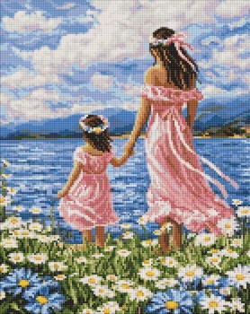 Алмазная мозаика Мать и дочь ©art_selena_ua 40x50 AMO20379 Идейка