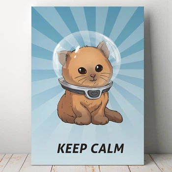 Интерьерная картина Субнаутика, Subnautica, KEEP CALM, декор комнаты геймера, 42×30 см (id3049)