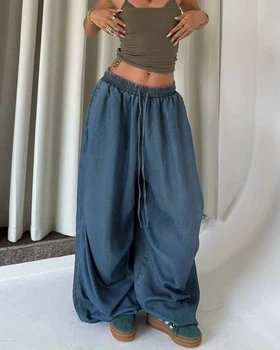 Unisex baggy джинсы / Синий one-size / BASED 0228021