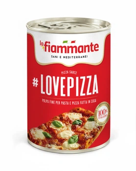Томати очищені подрібнені "LOVE PIZZA" La Fiammante 400г (8001737100225)