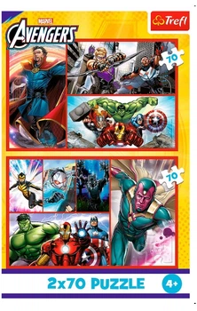 Пазл «2 в 1» (2 x 70 эл.) — Мстители: Стать героем / Disney Marvel Avengers / Trefl (34439)