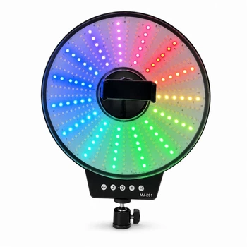 Кольцевая лампа MJ261 RGB 26 см пластиковая цветное светло