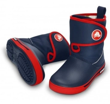 Дитячі крокси чоботи для хлопчика Crocs Crocband 2.5 Gust Boot Navy/Red (22-23, синій)