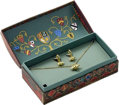 Zestaw biżuterii Carat Harry Potter Złoty Znicz naszyjnik + kolczyki (5055583462825)