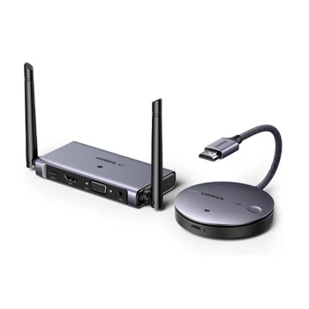 Беспроводной HDMI-Сплиттер UGREEN CM586 4K 50м металл + пластик серебристый