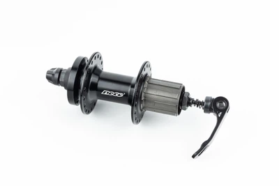 Втулка задняя MTB алюминиевая 14Gx36H под кассету 8-10зв, Disk-brake, крепл. эксцентрик, чёрная MS37R