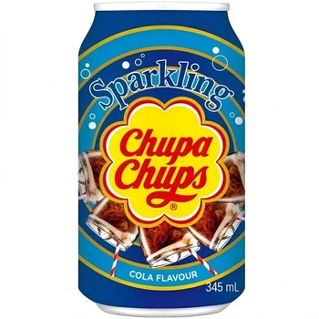 Напій газований Chupa Chups зі смаком коли 345 мл (8801069422084)
