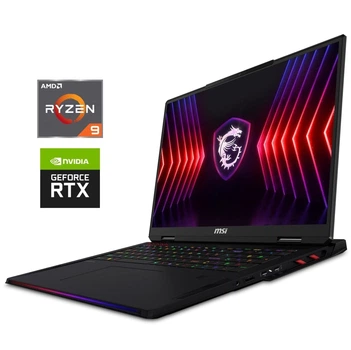 Ігровий ноутбук MSI Raider A18 HX A7VHG / 18" (2560x1600) IPS / AMD Ryzen 9 7945HX (16 (32) ядер по 2.5 - 5.4 GHz) / 32 GB DDR5 / 1000 GB SSD M.2 / nVidia GeForce RTX 4080, 12 GB GDDR6, 192-bit / WebCam / Win 11 Pro - Б/В