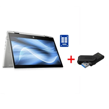 Ультрабук-трансформер Б-класс HP ProBook x360 440 G1 / 14" (1920x1080) IPS Touch / Intel Core i3-8130U (2 (4) ядра по 2.2 - 3.4 GHz) / 16 GB DDR4 / 256 GB SSD / Intel UHD Graphics 620 / WebCam / Win 11 Pro б/у + Подарок Флеш-накопитель Kingston 64GB