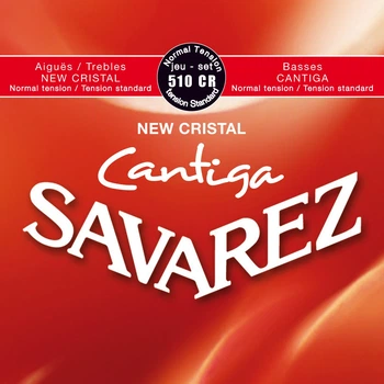Струны для классической гитары Savarez New Cristal Cantiga 510-CR Normal Tension, 28-43