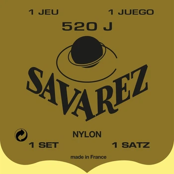 Струны для классической гитары Savarez Traditional 520-J High Tension, 28-44