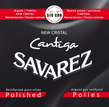 Струны для классической гитары Savarez New Cristal Cantiga Polished 510-CRH Normal Tension, 28-43
