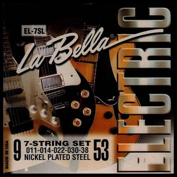 Струны для 7-струнной электрогитары La Bella EL7SL, 9-53