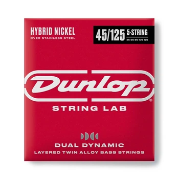 Струны для бас-гитары Dunlop DBHYN-45125 LG Scale Hybrid Nickel Wound, 45-125