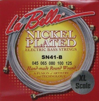 Струны для 5-струнной бас-гитары La Bella Nickel Round Wound SN-41B, 45-125