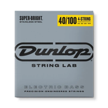 Струни для бас-гітари Dunlop DBSBS-40100 Super Bright Stainless Steel, 40-100
