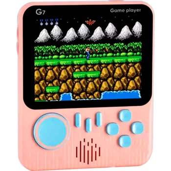 Ретро игровая приставка SUP G7 Game Box Portable 666 in 1 AV Pink [70768]