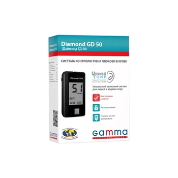 Глюкометр Gamma Diamond GD50 (7640296962601) (354589)