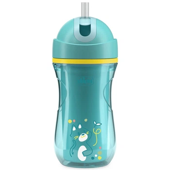 Поїльник непроливайка з трубочкою Chicco "Sport Cup", 266 мл, 14м+, колір блакитний (06991.25)